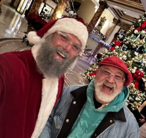 Santa & Dave at the Fairmont Holiday Lights Tour